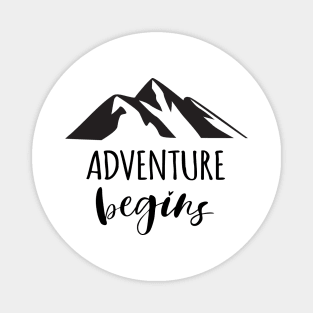 ADVENTURE BEGINS Magnet